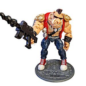 2012 Playmate Viacom Be-Bop Hardhead 6" Action Figure Weapon Stand